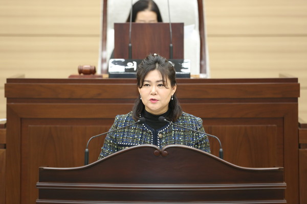 ▲ 김미연 의원 자유발언 사진.