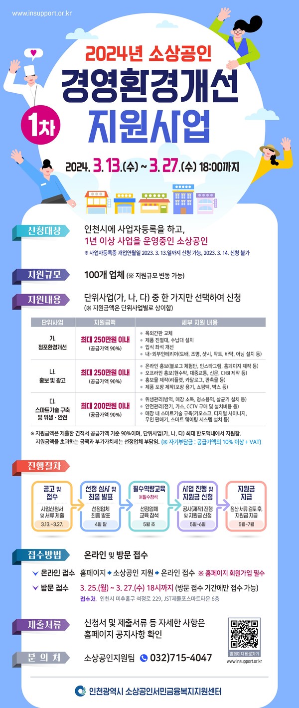 ▲ 소상공인 경영환경개선 지원사업 홍보 포스터.